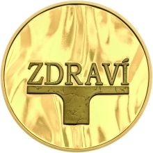 Ryzí přání ZDRAVÍ - velká zlatá medal 1 Oz
